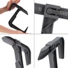 KADAX Flower Box Holder, No Drilling, Balcony Box Holder Set,