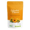 Organic Calendula Flowers 4 ounces with 1 Crystal Tea Infuser