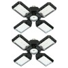 QiyuanLS 2-Pack LED Garage Light,150W Garage Lights Deformable LED Garage