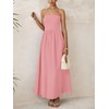 PRETTYGARDEN Women 2025 Summer Elegant Strapless Maxi Dress Tube Top