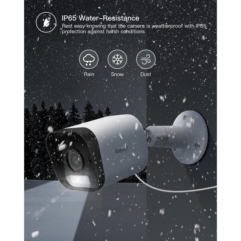ARENTI 2.5K/4MP Outdoor Surveillance Camera, 2.4G WiFi IP Camera Surveillance