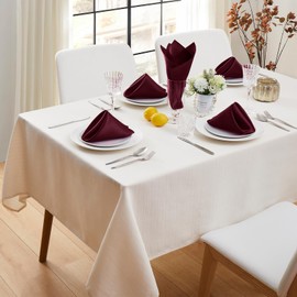 Aormenzy 60 Pack Burgundy Satin Napkins 17 x 17 Silky Napkins, Party Cloth Napkins Square Satin Napkins, Dining Table Napkins Soft Cloth Napkins for Wedding, Banquet, Party Decoration