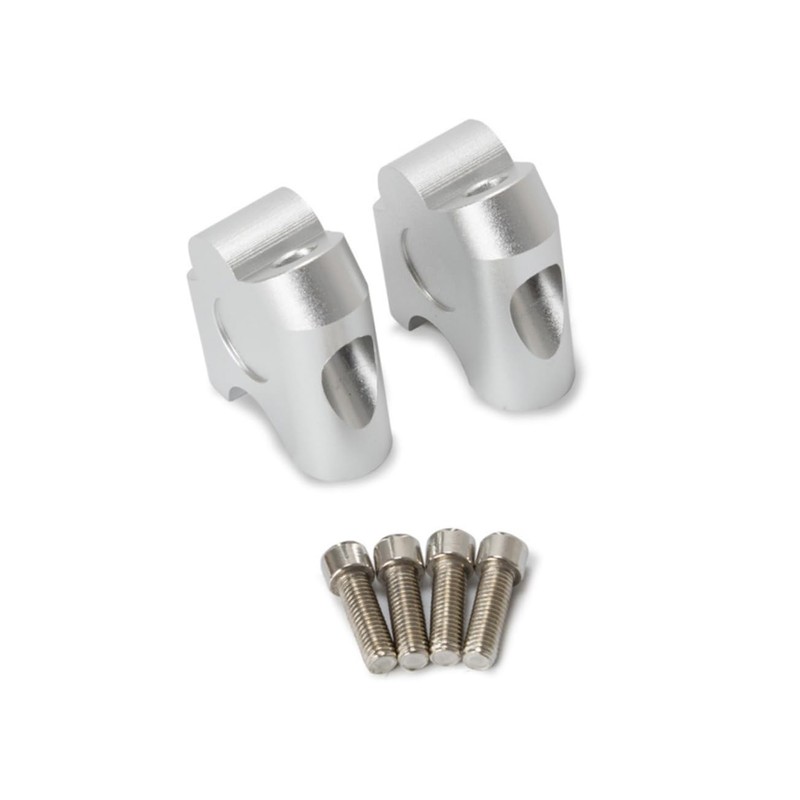 Mikinona 1 Pair 2 Anodized Motorcycle Handlebar Riser Clamp for