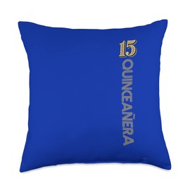 15 Year Old Quinceanera Vintage Design by ASJ Throw Pillow