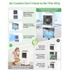 Evaporative Air Cooler, Portable Air Conditioners With 10 Gallon Water