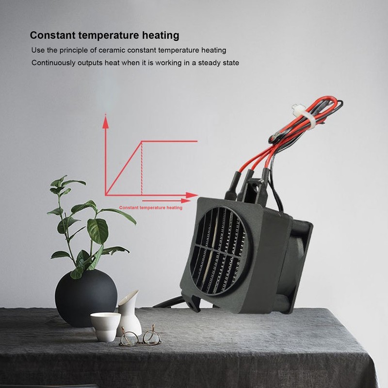 PTC Air Heater Fan Conductivity for Constant Temperature Small Space