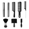 8pzs Cepillo Limpieza De Cabello Para Barbero Peine Barbería