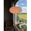Henjjras large White Oblate Pendant Lamp Shade 55.5cm(21.85in) Chinses lantern