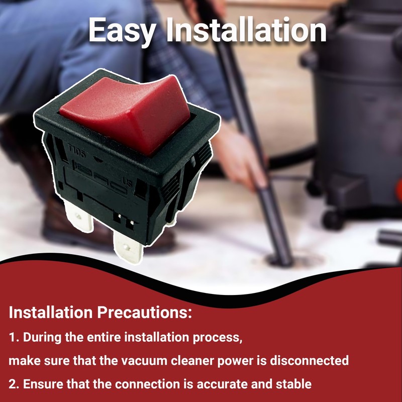 Toggle Rocker ON Off Switch Fit for Shop-vac QSP Pro