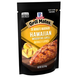 McCormick Grill Mates Hawaiian Woodfire Grill 30 Minute Marinade, 5 oz (Pack of 6)