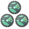 3 Pack 6-1/2 Inch 24T Circular Saw Blades Fine Finish