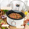 6 Qt Programmable Slow Cooker, White Icing - Programmable Digital