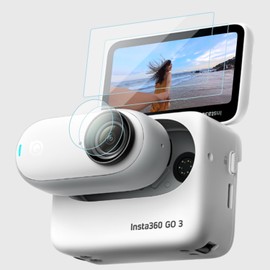 Miimall [2+2 Pack] for Insta360 GO 3 Screen And Lens Protector, High Transparency Anti-Scratch Snug Fit Easy Installation Protective Film for Insta360 GO3