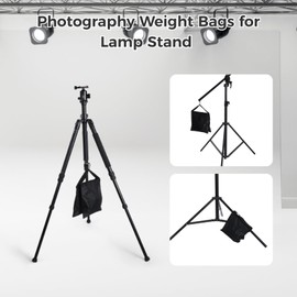 12 PCS Photography Weight Bags Set, Empty Heavy Photo Studio Filled Weight Bags, Sandbag Set for Photography Tripod Stand Sports Outdoor Photo Video Studio Boom Brackets