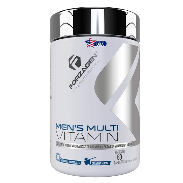 Forzagen Suplemento Alimenticio Mens Multivitamin Multivitamnico para Hombre 60 Servicios