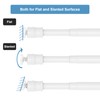 TYRON 4Pcs Thin Spring Tension Rod 9-12.5 Inches, 3/8 in.
