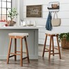 Tromlycs Saddle Stool Cushion Rectangular Bar Stool Seat Cushion Cover