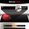 KitchenRaku Large Induction Cooktop Protector Mat, (Magnetic) Electric Stove Burner