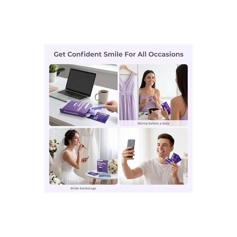 28 Piezas Tiras Blanqueadoras Dientes, Kit Blanqueador Dental Eficaz, Teeth