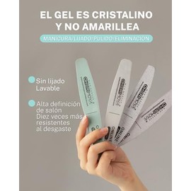 Cherimoya 6 Piezas Profesional Limas para Uñas Naturales o Acrílicas | Limas de Bloque de Uñas, Reutilizables de Grano 100/180/240, 200/240, 100/180, 