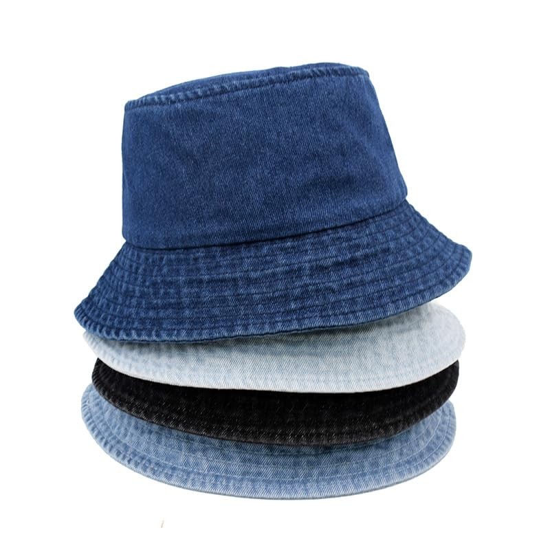 The largest selection Denim Bucket Hat, dark blue denim