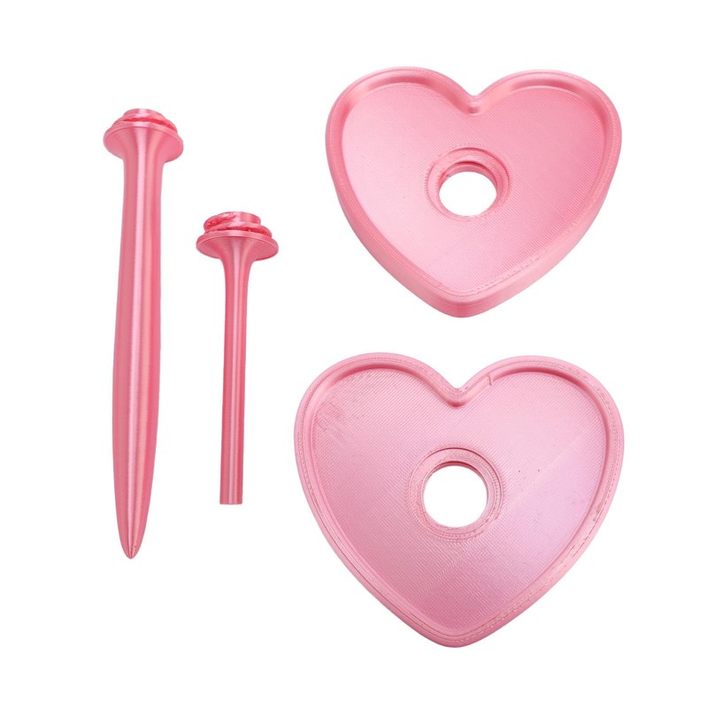 Heart Shape Yarn Holder Spinner Prevent Tangling Pink Yarn Stand