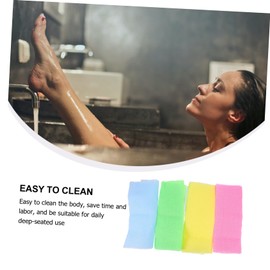 FRCOLOR Shower Sc Brush Bath Towel Body Exfoliator Back Scrub Towel 4pcs Deep Cleaning Scrub Brush