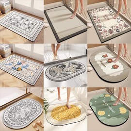 EA washable design diatomaceous earth release mat 10 types of squares 4