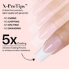 SXC Cosmetics French Tip Press On Nails, Pink Starter Kit,