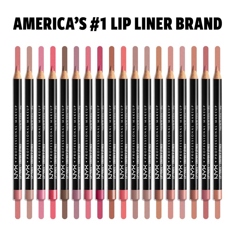 NYX PROFESSIONAL MAKEUP Slim Lip Pencil, Long-Lasting Creamy Lip Liner