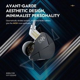 Yinyoo CCZ MC01 Soul In Ear Monitor IEM, 10mm PET Dual Magnetic DD Wired Earbuds, with 3.5mm Jack, Detachable Cable Oxygen-free Copper Silver-plated Tangle-Free, Lightweight Headphones for Audiophile