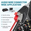 NuIth Speaker Wire Cable to Audio Male RCA Connector Adapter