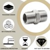 Bwintech 3 Pcs 3/4" Male to 3/4" Male BSP Thread