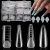 BOMOQING 288PCS Nail Dual Forms for French Nails, Dual Nail