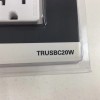 Eaton TRUSBC20W-K-L USB-C Charger Duplex Decorator Receptacle White 20A
