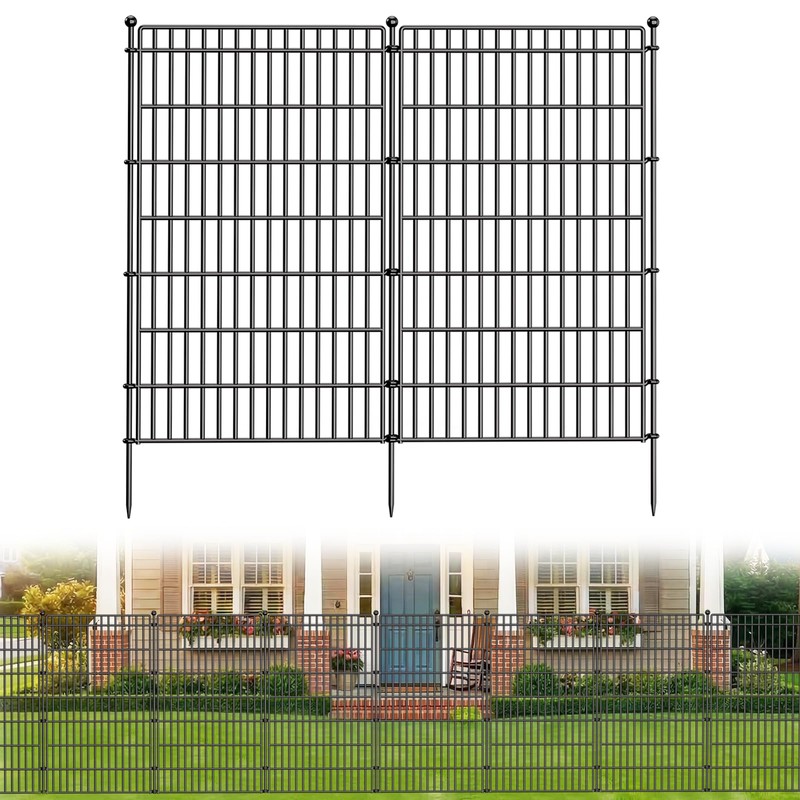No Dig Garden Fence, Dog Fencing Outdoor for Yard, 5