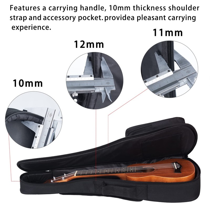 EASTROCK Concert Ukulele Mahogany Beginner 23 inch Ukelele Big Package
