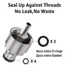 FERRODAY Stainless Steel Carbonation Cap Forced Carbonation PET Bottle Filling