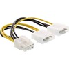 InLine® 26628 °C Power Adaptor Internal, 2x 4-Pin to 8-Pin