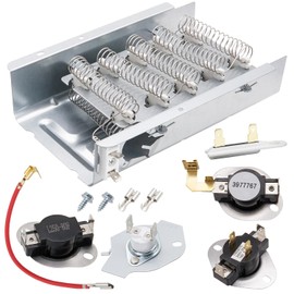 Dryer Heating Element Kit Fit for Whirlpool LER4634EQ1 LER4634EQ2 LER4634JQ1 LER4634PQ0 LER4634PQ1 LER5620KQ1 LER5636EQ3 LER5636EQ2 LER3624EQ1 LER3624EQ0 LER3624JQ0 LER3624JQ1 LER4624DQ1 etc