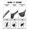 Silicone Pasta Fork and Ladle Spoon Set, Large Non Stick