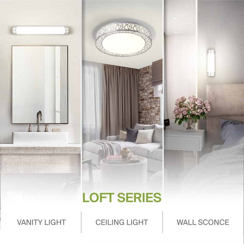 ASD 16 Inch LED Flush Mount Ceiling Light - Modern
