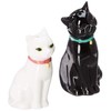 Abbott Collection Cuddling Cat Salt & Pepper-3.75" H, 3.75 inches