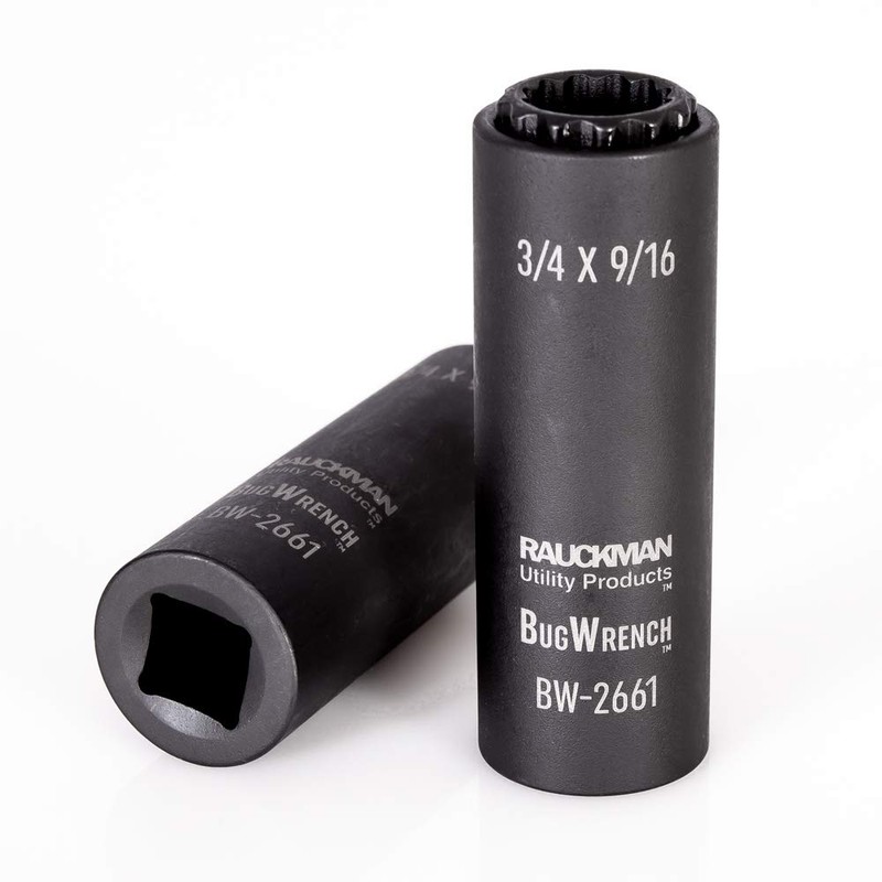 Impact Rated 2-in-1 Black Oxidized Spring-Loaded Socket, 12 Point, 3/4"