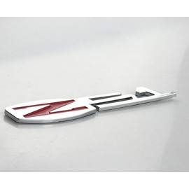 1X Z51 EMBLEM BADGE C6 Z06 VETTE STYLE Decal Replacement For Corvette (Red Chrome)