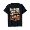 Flannels Hayrides Bonfires Fall Rustic Autumn T-Shirt