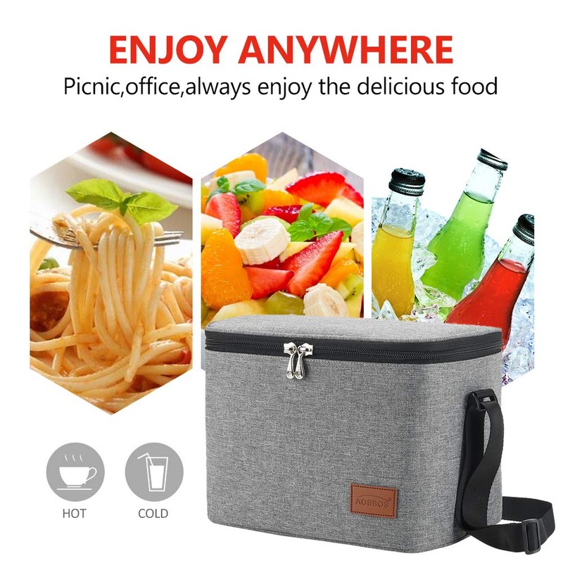 Cool Bag Small Light Insulated Lunch Bag for Work &