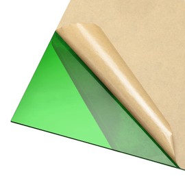 DMiotech Pack of 2 12 x 12 inches 3 mm Thick PMMA Acrylic Sheet for Craft Projects Sign Empty Dark Green Clear