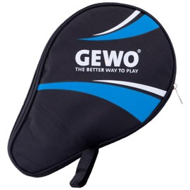 GEWO Master Round Case - Robust Table Tennis Bat Cover for One Bat - Table Tennis Bag with Padded Racket Compartment without Ball Compartment - Single Table Tennis Bat Bag