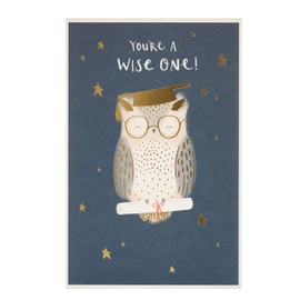 UK Greetings Congratulations Card - Well Done Card - Exams Passed Card - You're a Wise One Congratulations Card, Multi (666262-0-1)